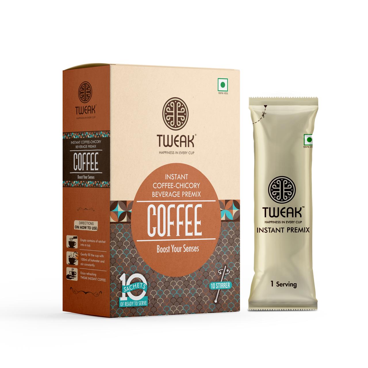 Tweak instant coffee premix- 10 sachet