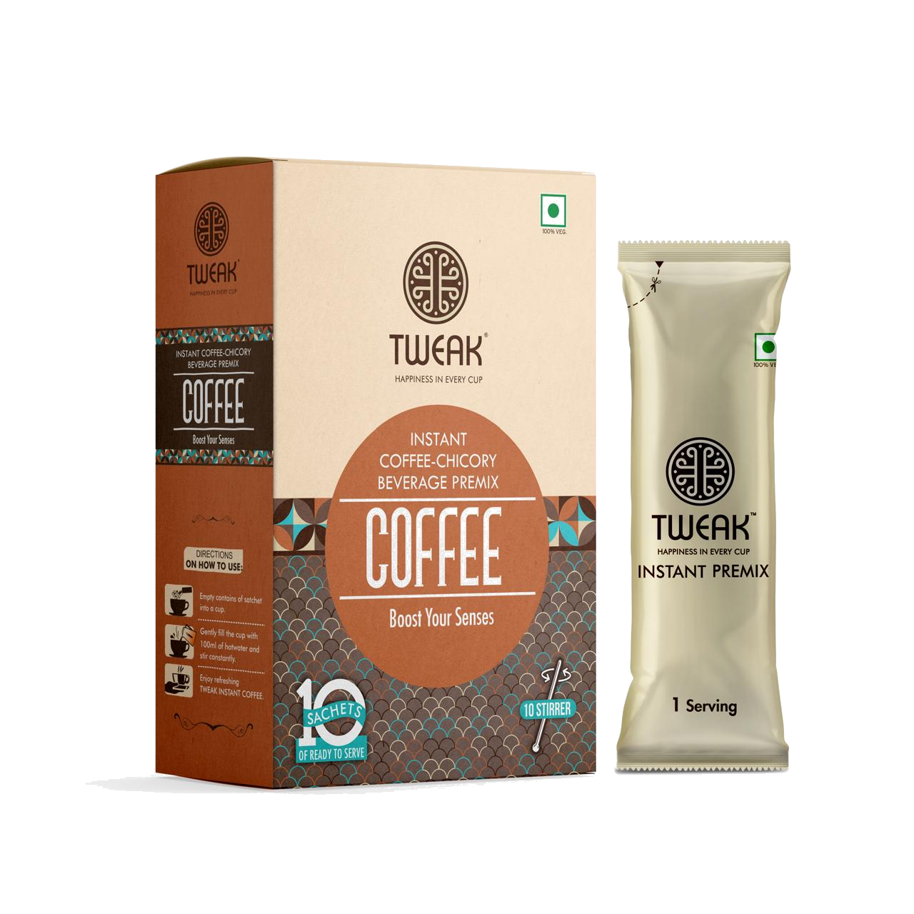 Tweak instant coffee premix- 10 sachet