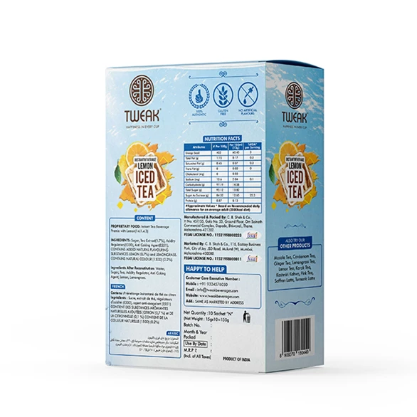Tweak instant lemon ice tea premix- 10 sachet 